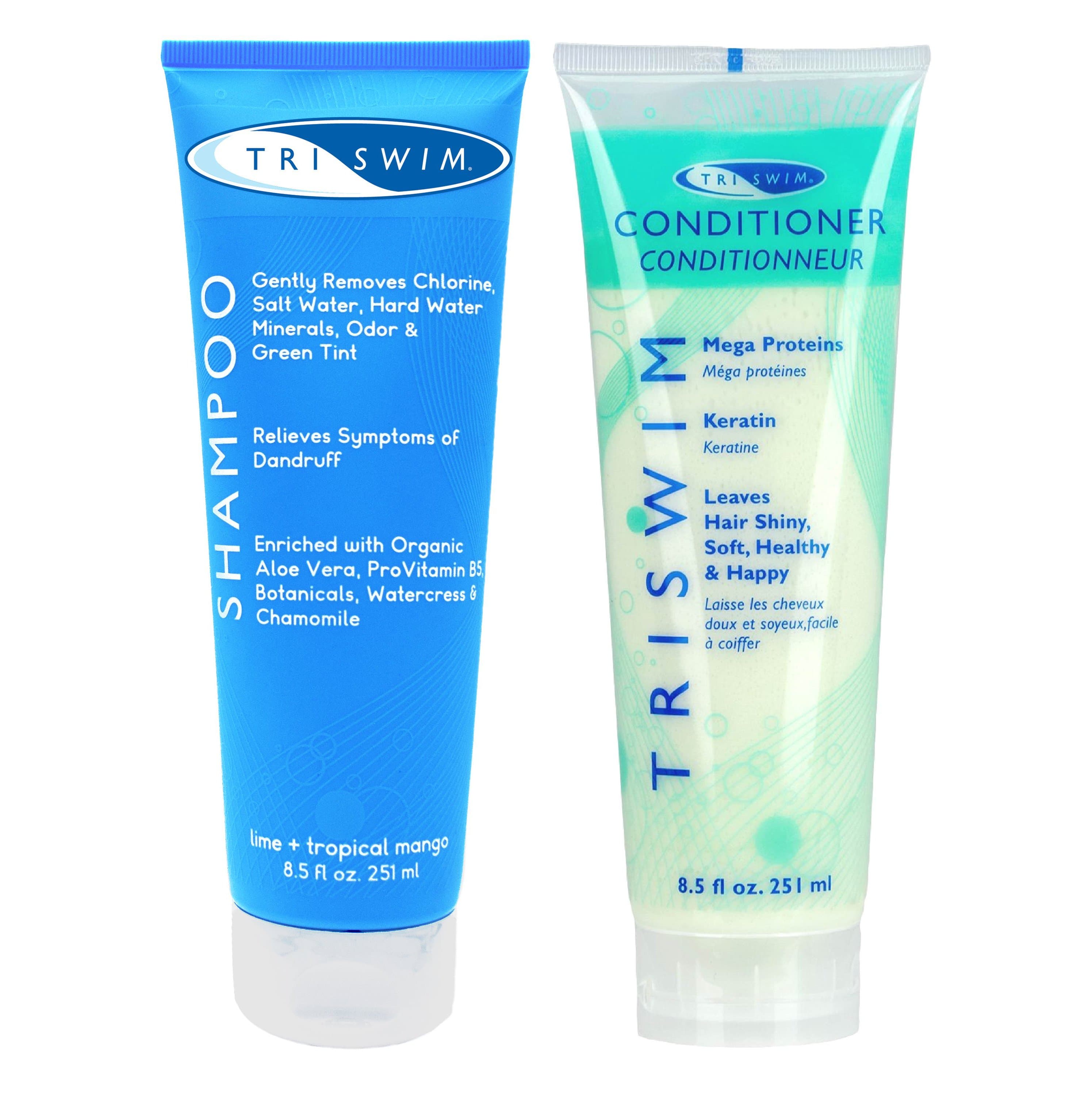 [HCM]Combo Dầu Gội Triswim (251ml) Và Dầu Xả Triswim (251ml) loại bỏ sạch Clo cho Tóc mềm mượt