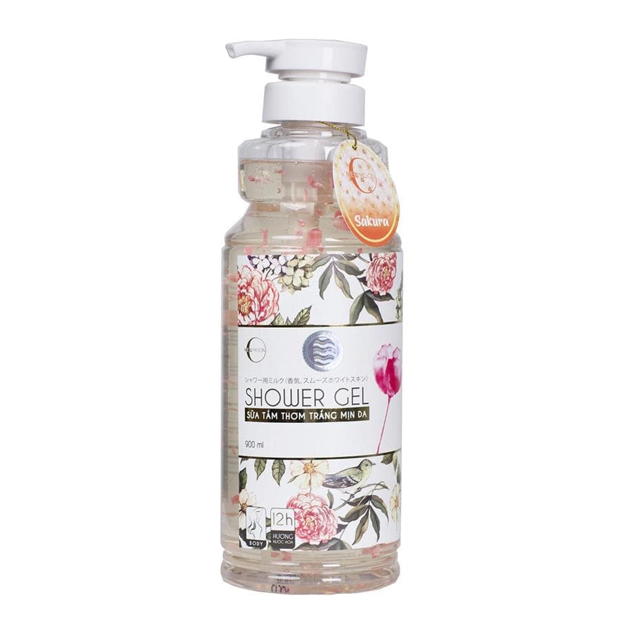 Sữa tắm sáng mịn da hương nước hoa hồng Shower Gel New Moon Nhật Bản 950ml