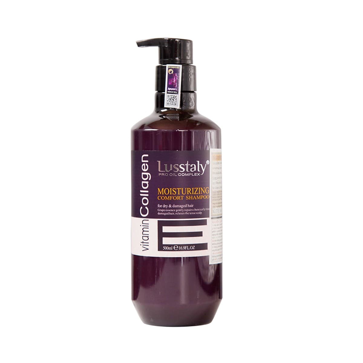 Dầu gội Lusstaly collagen vitamin E phục hồi ngăn ngừa rụng tóc 500ml