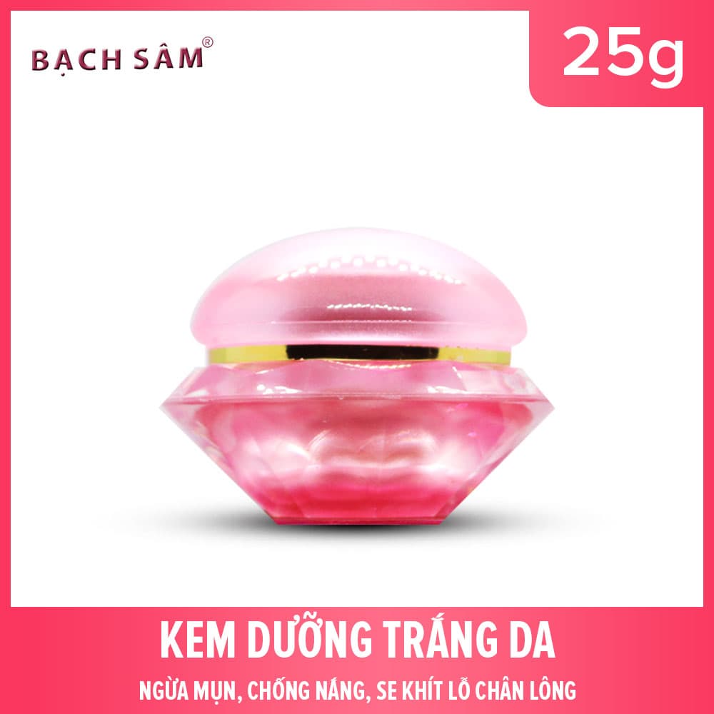 BẠCH SÂM kem dưỡng trắng da- ngừa mụn- chống nắng- sklcl 25g K5 - [Mỹ Phẩm Hà Linh]