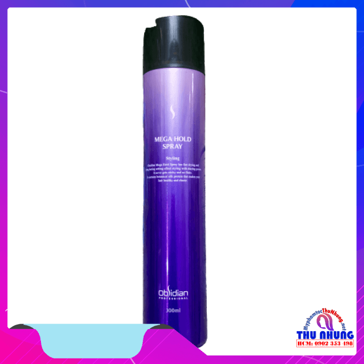 [HCM]Gôm xịt tóc Obsidian Mega Hold Spray 300ml
