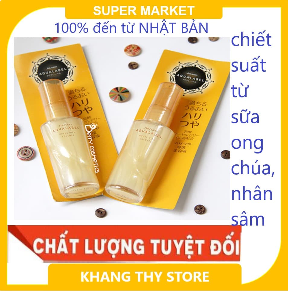Serum shiseido aqualabel royal rich essence 30ml đến từ NHẬT BẢN