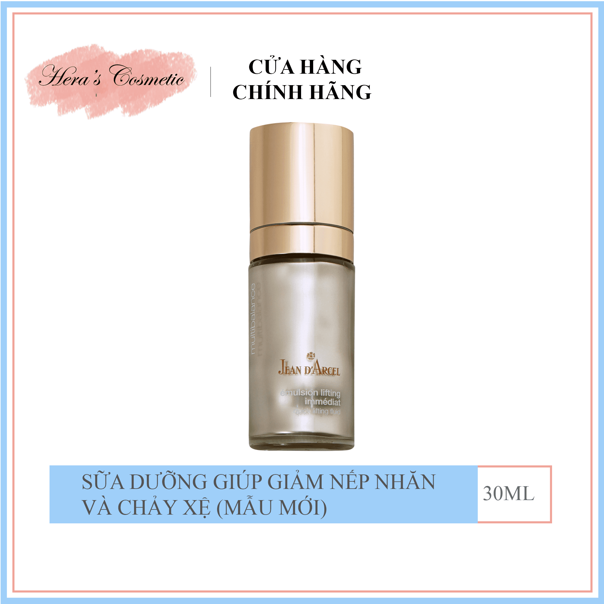 Sữa dưỡng giúp giảm nếp nhăn và chảy xệ Quick Lifting Fluid 30ml - J92