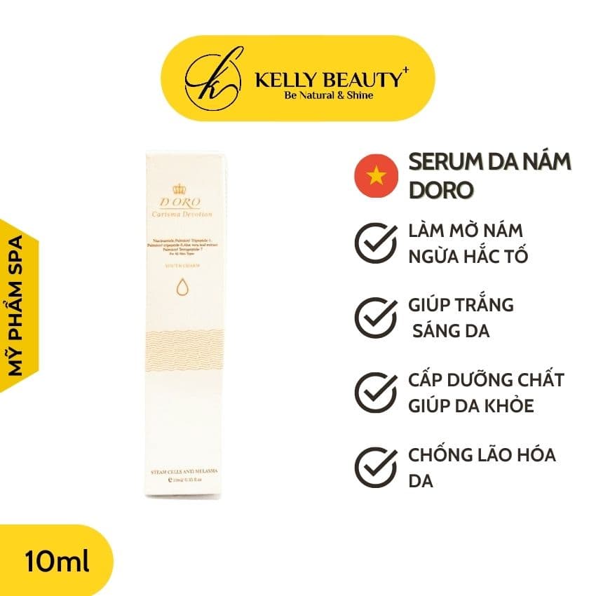 Serum Cho Da Nám Sạm DORO 10ml - Nuôi Dưỡng Làm Trắng Sáng Da Hỗ Trợ Giảm Nám Sạm Cân Bằng Màu Da | KELLY BEAUTY