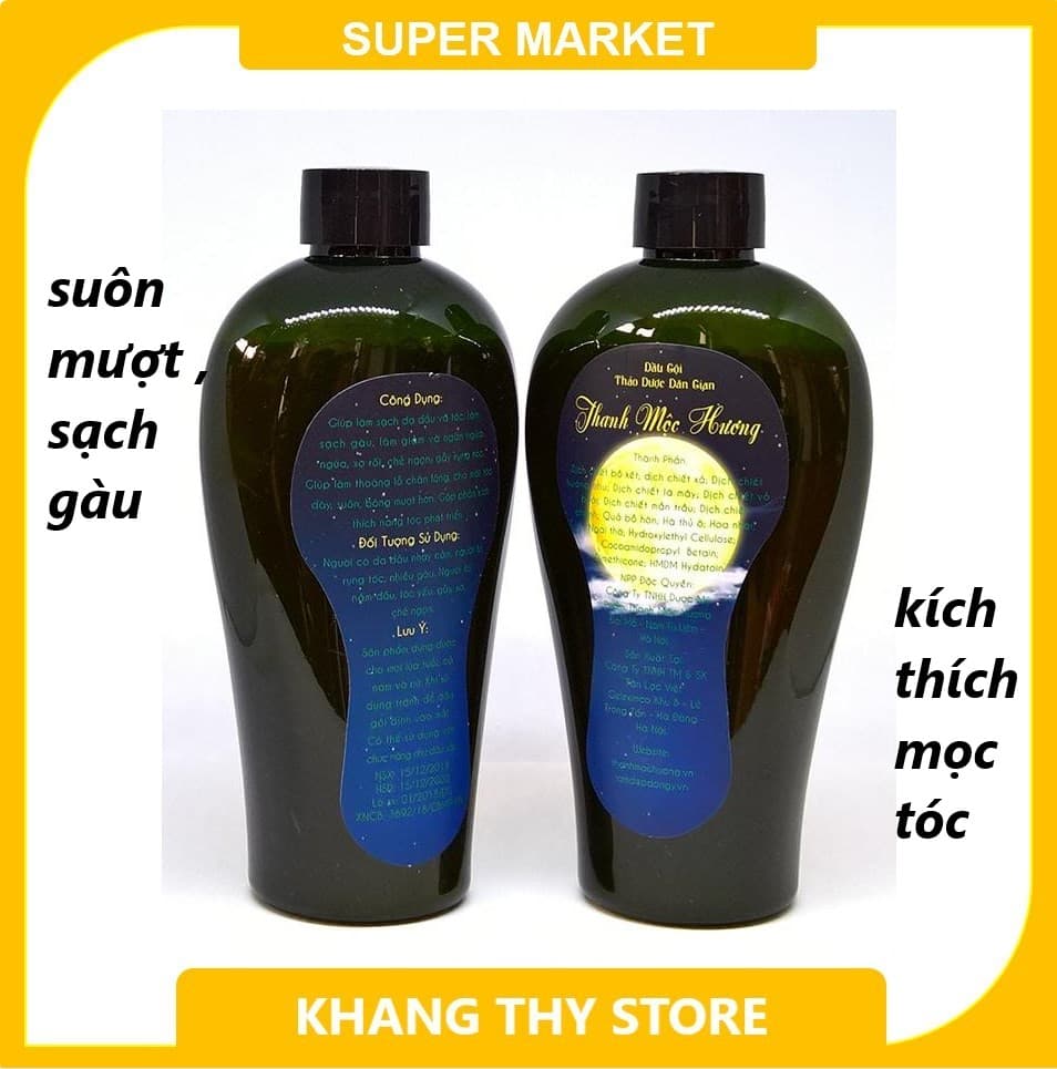 Dầu Gội Thảo Dược dân gian THANH MỘC HƯƠNG T rị Nấm Da Đầu Rụng Tóc Kích Thích Mọc Tóc Suôn Mượt Và T rị Gầu