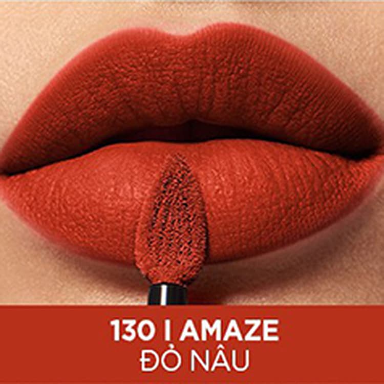 [CHÍNH HÃNG] Son Kem Lì LOreal Paris Rouge Signature Matte Liquid Lipstick Mỏng Nhẹ Môi PL828