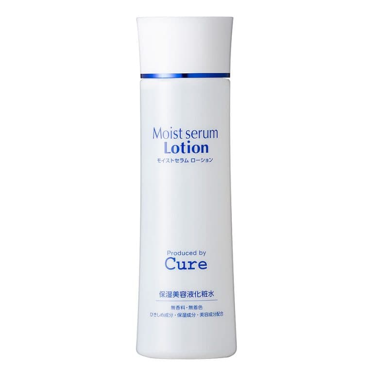 Nước hoa hồng dưỡng ẩm Cure Moist Serum Lotion 2in1  180ml - Nhật Bản
