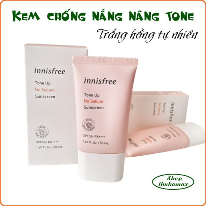 [HCM]Kem Chống Nắng Nâng Tone Da Sáng Hồng Tự Nhiên Innisfree Tone Up