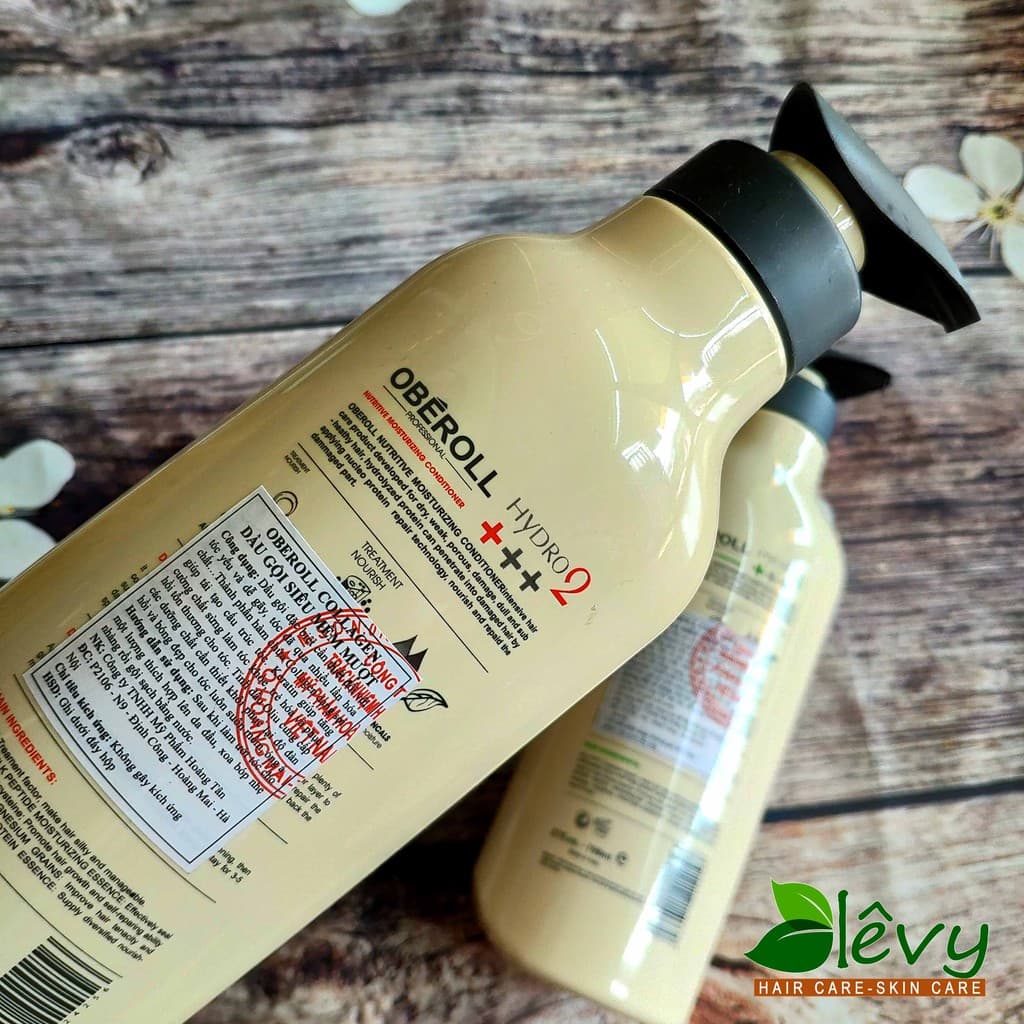 Cặp dầu gội OBEROLL Collagen Hydro siêu mượt Italia 768ml x2