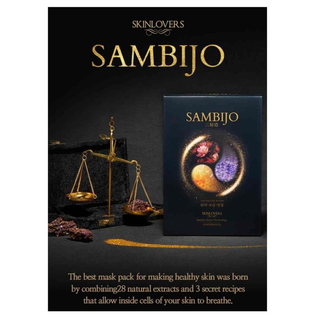 Mặt nạ dưỡng da thảo dược Skinlovers Sambijo hộp 10 miếng