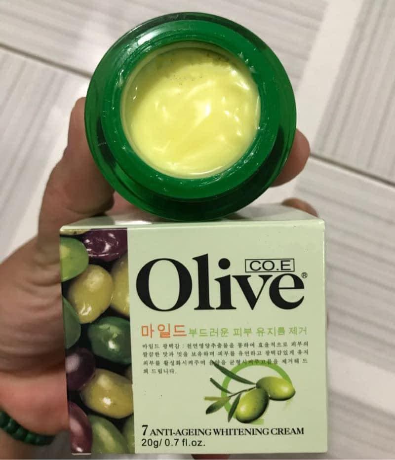 Kem dưỡng da Olive CO.E 7 Anti-Ageing whitening cream hàn quốc kem nám và tàn nhang - Kem dưỡng trắng - HX2044