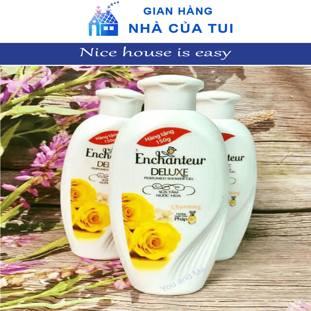 Sữa Tắm Enchanteur Deluxe Sữa Tắm Hương Nước Hoa Pháp Trắng Da Chống Lão Hoá Chai 150g