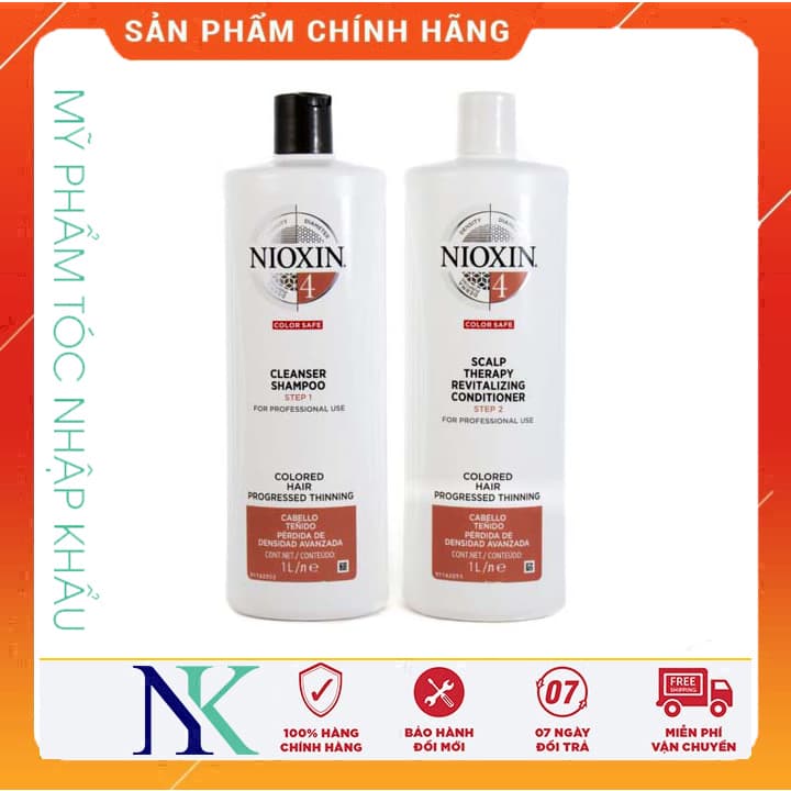 [HCM]Dầu Gội Xã Nioxin Chống Rụng Tóc (Hệ Thống 4) 1000Ml