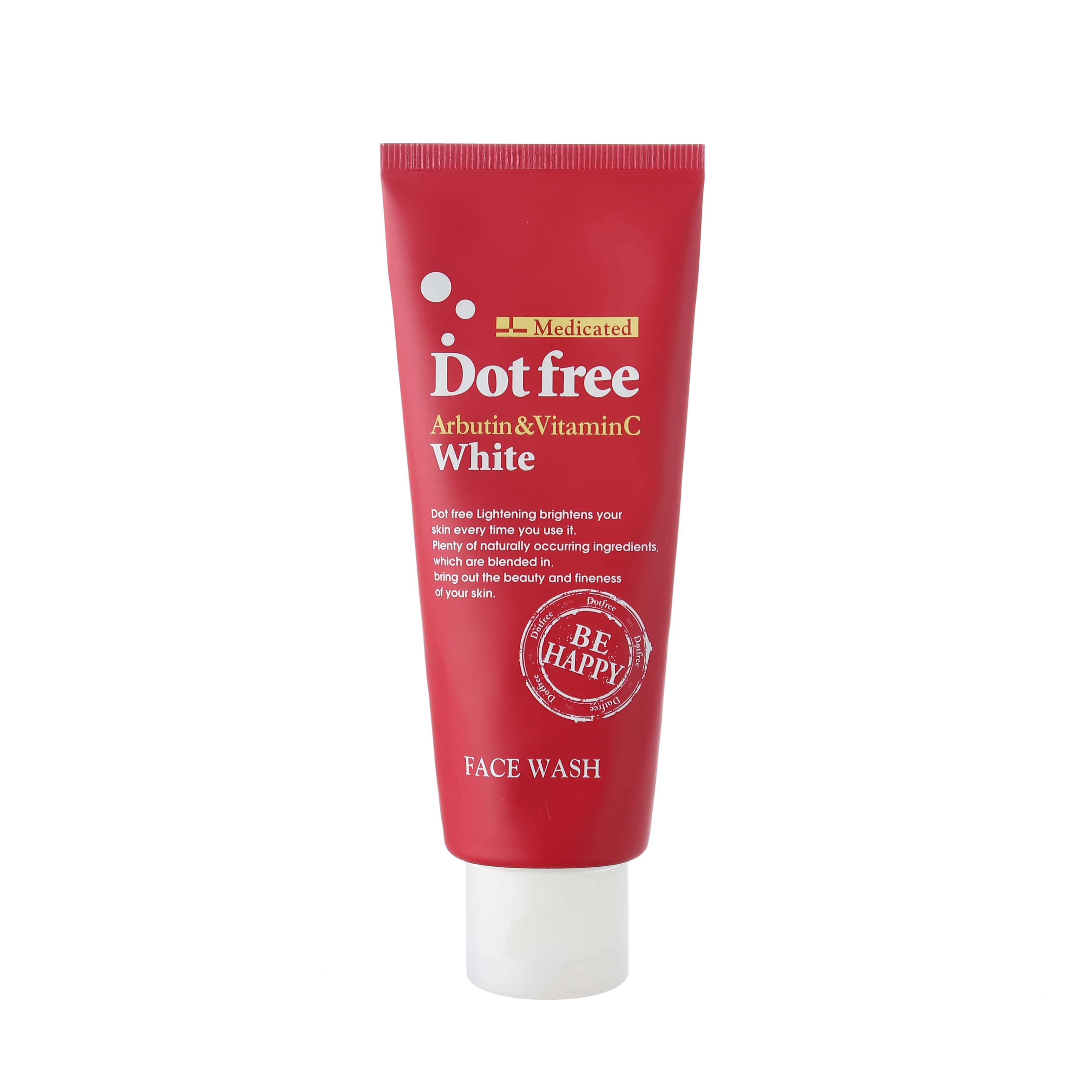 Sữa rửa mặt Collagen tươi Dotfree White Màu đỏ - Làm trắng và mờ nám