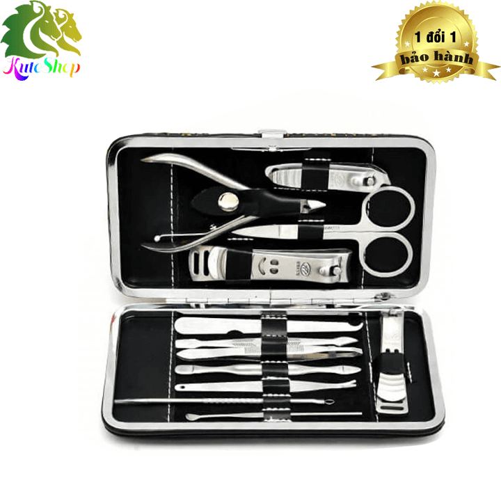 bộ dụng cụ làm móng 12 món trang điểm