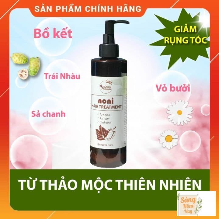 Dầu gội thảo dược (có bọt) Giảm gàu ngứa kích thích mọc tóc từ tinh dầu thiên nhiên 250 ml - Adeva Noni
