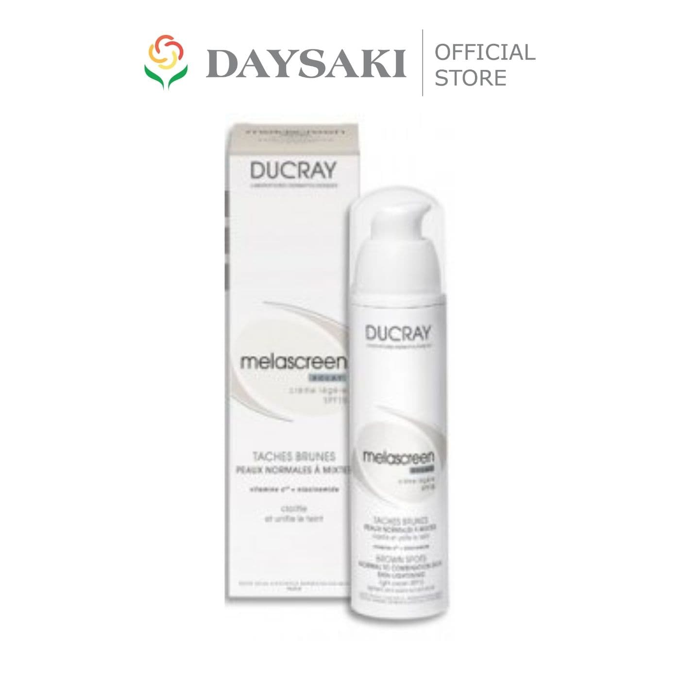[HCM]Ducray Kem Dưỡng Làm Sáng Da Melascreen Eclat Light Cream Skin Lightening SPF15 (40ml)