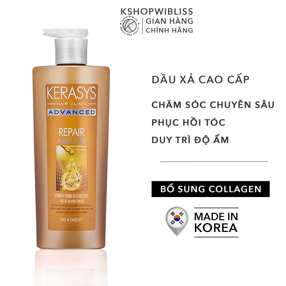 Dầu Xả Kerasys Advanced Ampoule Treatment Repair 600ml