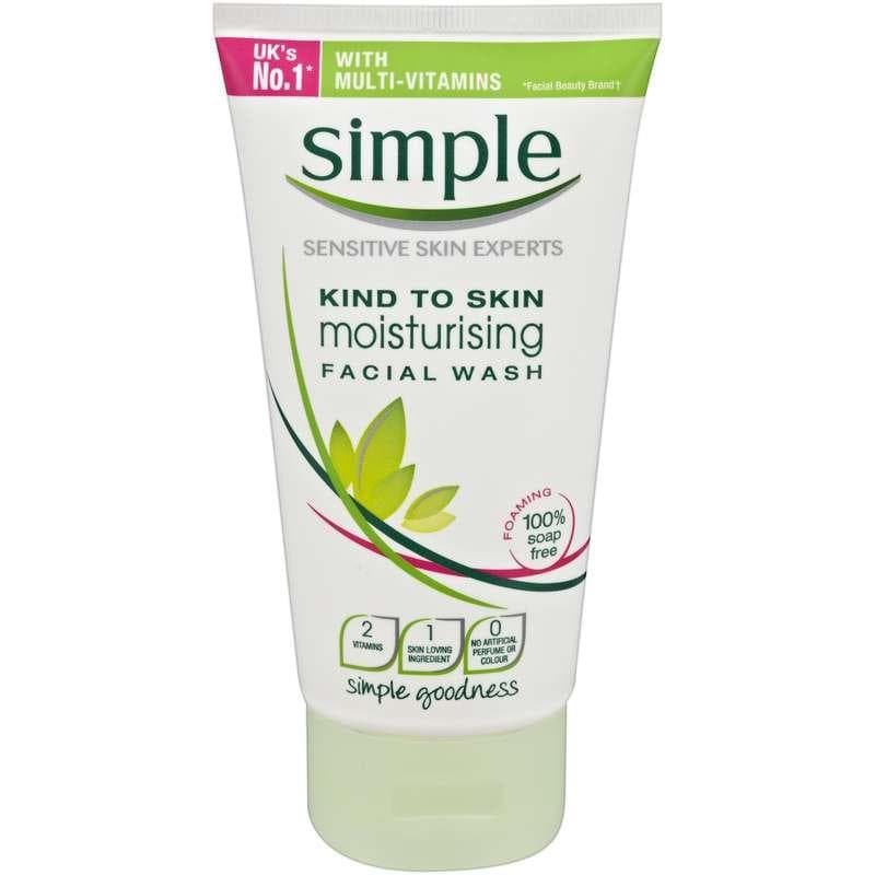 Sữa rửa mặt SIMPLE Kind To Skin Moisturising Facial Wash (150ml) - Cho da khô và nhạy cảm