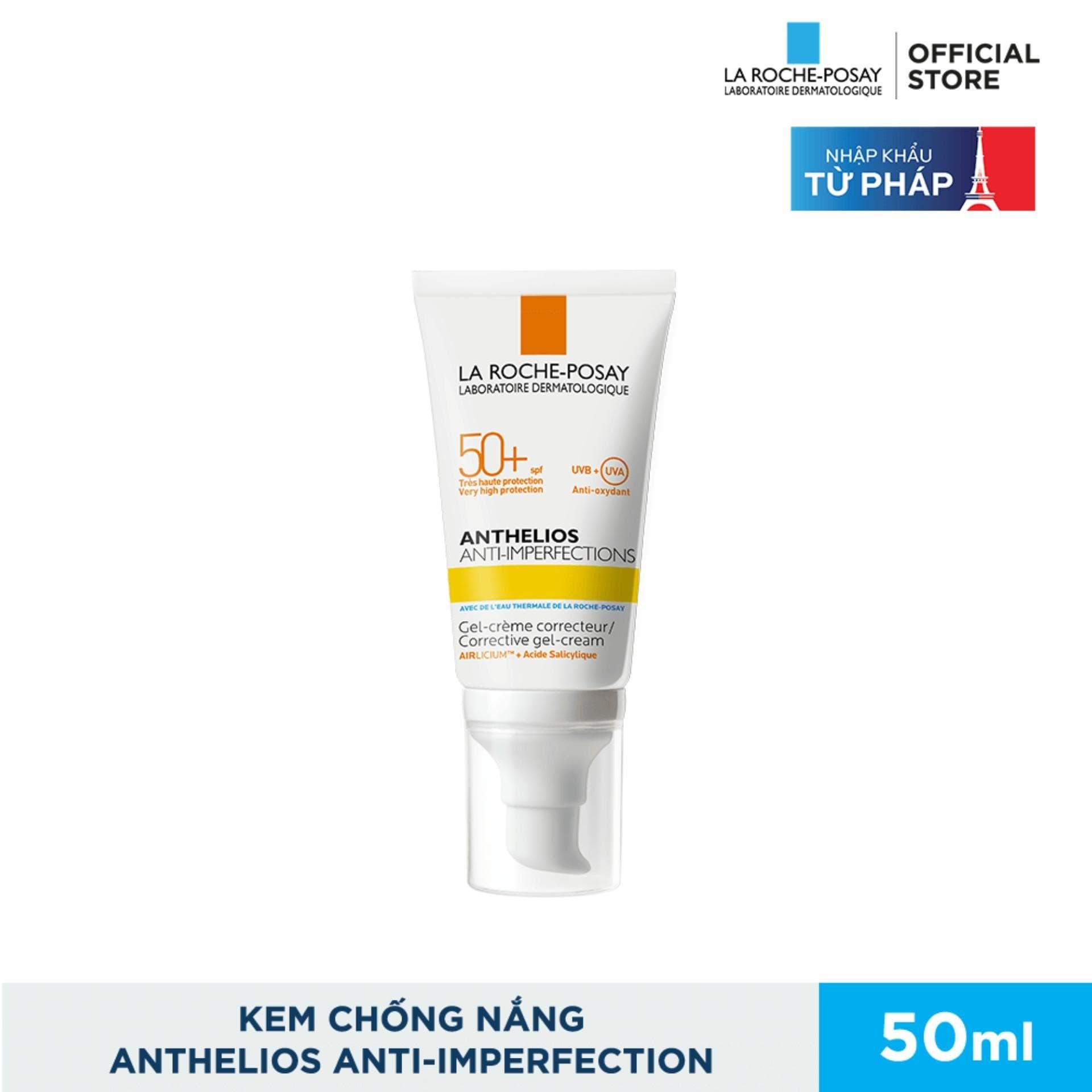 [HCM]Kem chống nắng giúp bảo vệ da dành cho da bóng dầu dễ nổi mụn La Roche-Posay Anthelios Anti-Imperfection 50ml