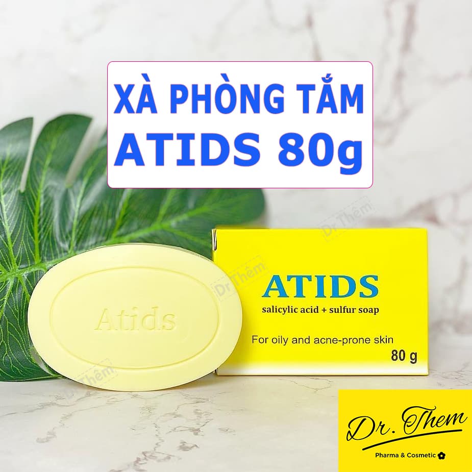Xà Phòng Tắm ATIDS 80g - Giảm Mụn Lưng Giúp Làm Sạch - Cho Da Mụn Dầu - Salicylic ACid 2% + Sulfur