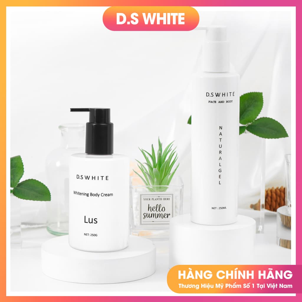 [HCM][COMBO]  Kem Dưỡng Trắng Da Body LUS + Tinh Chất Tắm Trắng Khô Dưỡng Trắng Kích Trắng Bật Tone Hàng Chuẩn Spa