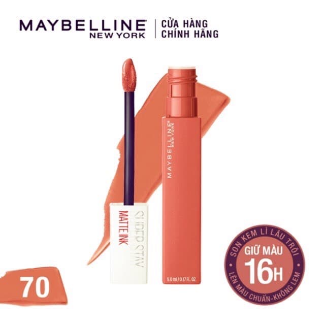 Son Kem Lì Maybelline New York Super Stay Matte Ink Super 70 Amazonian 5ml