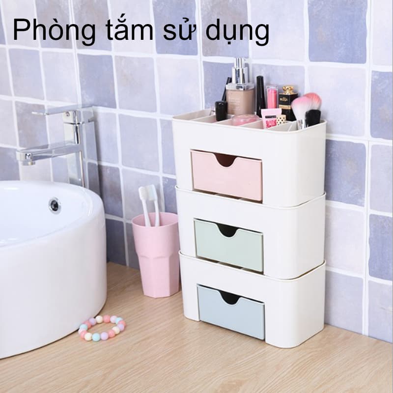 [HCM]【like-】Mỹ phẩm hộp lưu trữ đa dạng máy tính để bàn hữu ích ngăn kéo hộp nhựa một hộp lưu trữ mỹ phẩm son môi chăm sóc da sản phẩm hộp trang điểm bàn chải hoàn thiện hộp