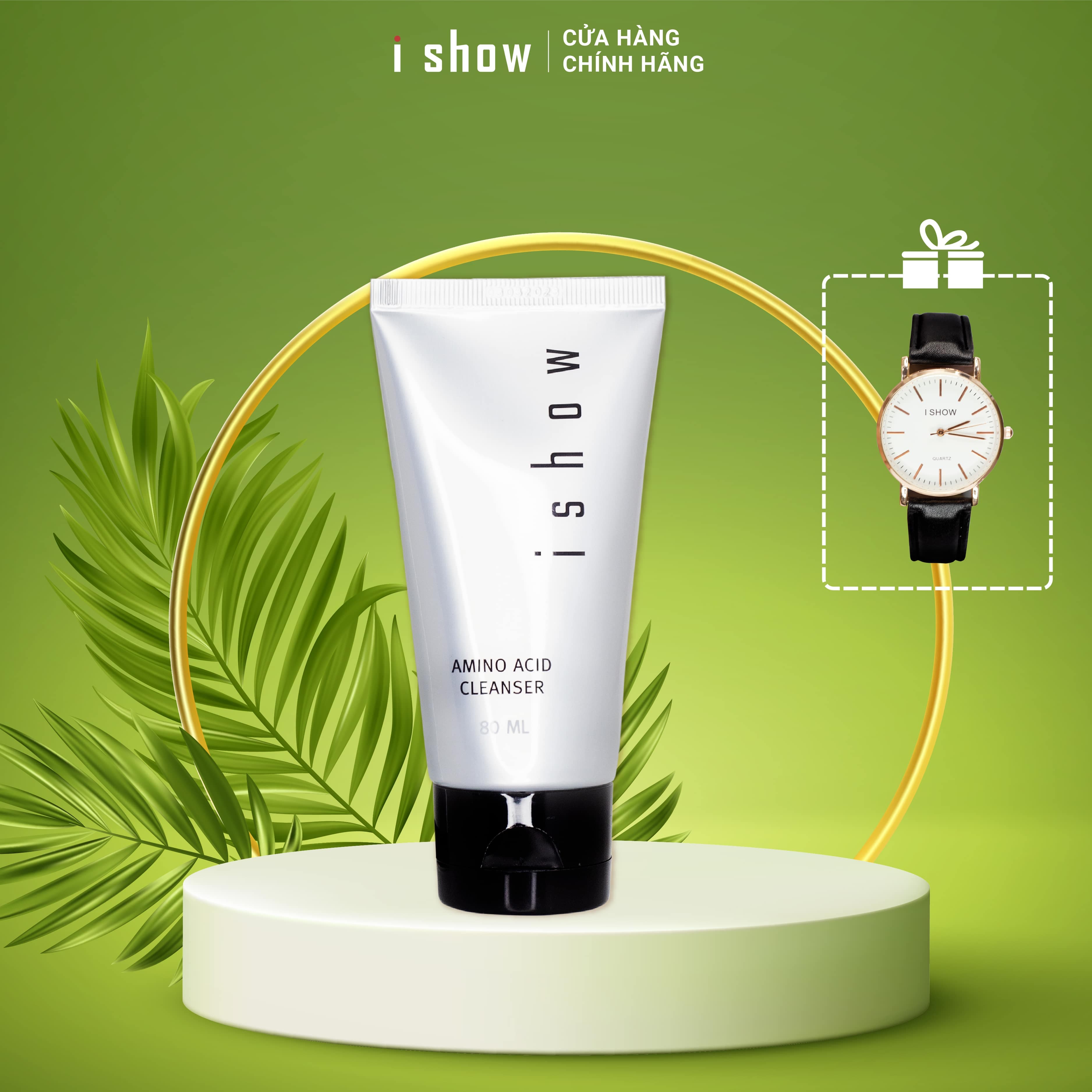[HCM][TẶNG ĐỒNG HỒ] Sữa Rửa Mặt Amino Acid ISHOW Sạch Sâu Dưỡng Ẩm Ngừa Mụn