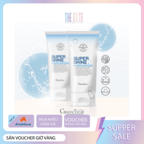 [HCM]Sữa rửa mặt trắng da Cosmeheal SUPERSHINE Double Cleansing Foam