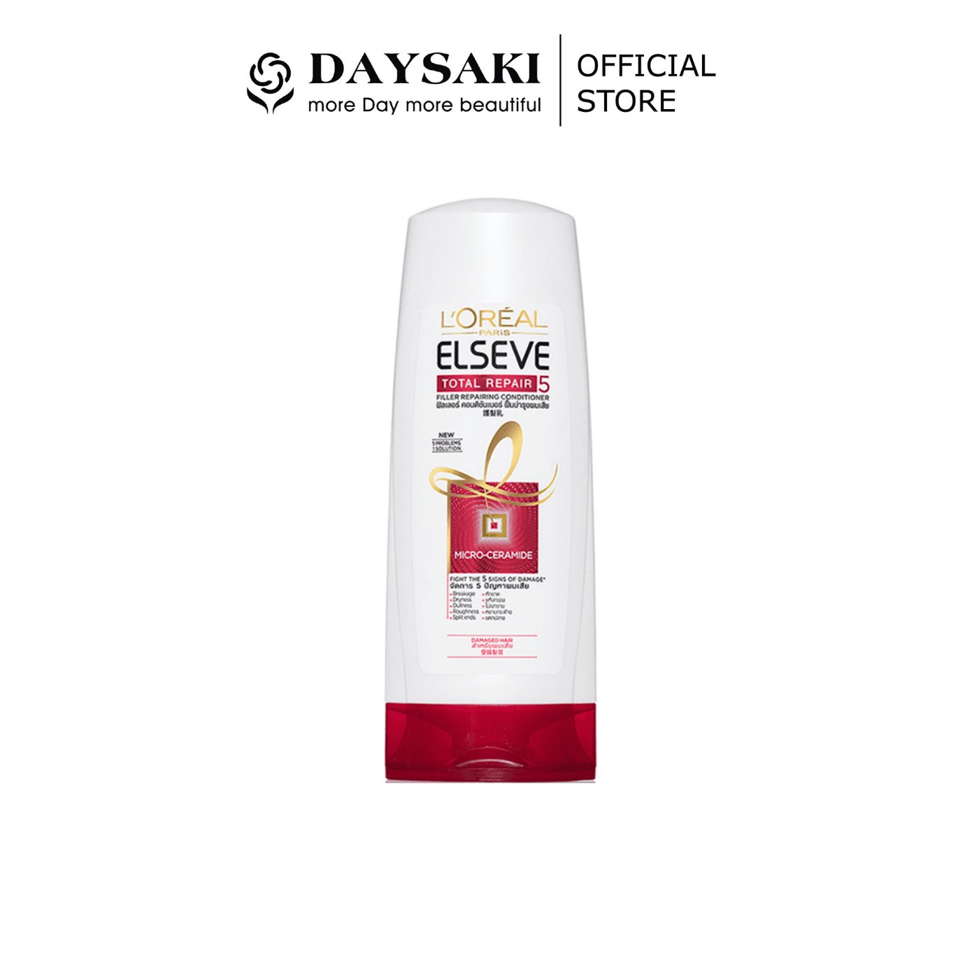 [HCM]LOreal Dầu Xả Hỗ Trợ Phục Hồi Tóc Hư Tổn Elseve Total Repair 5 Repairing Conditioner 325ml