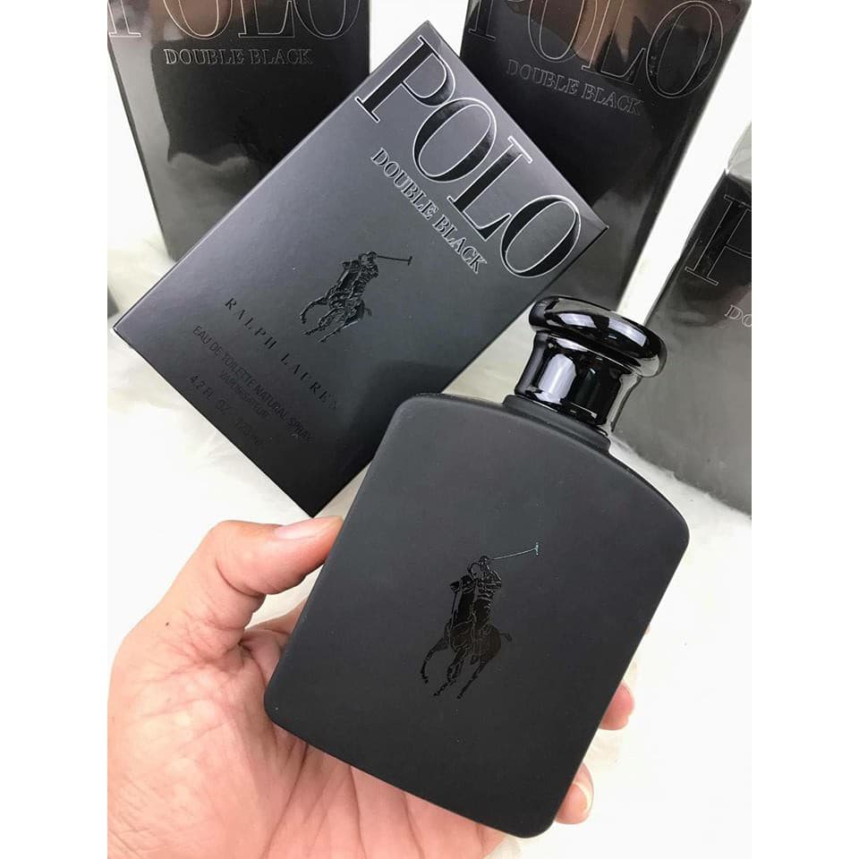[HCM]Nước Hoa Nam POLO Double Black 100ml Mùi Hương Mạnh Mẽ