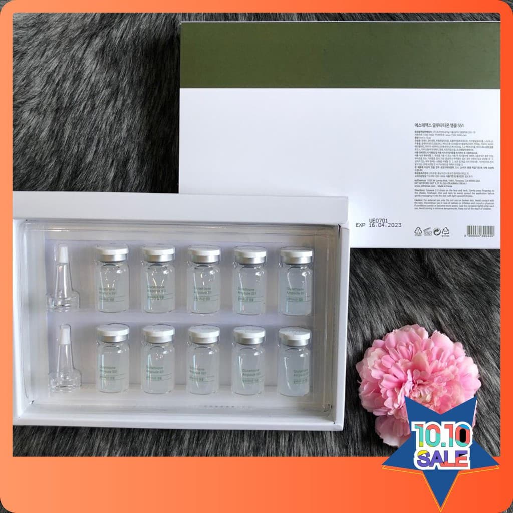 Serum truyền trắng Esthemax Glutathione 551 – Hàn Quốc | bộ serum chất lượng tốt đảm bảo an toàn và cam kết hàng đúng như mô tả