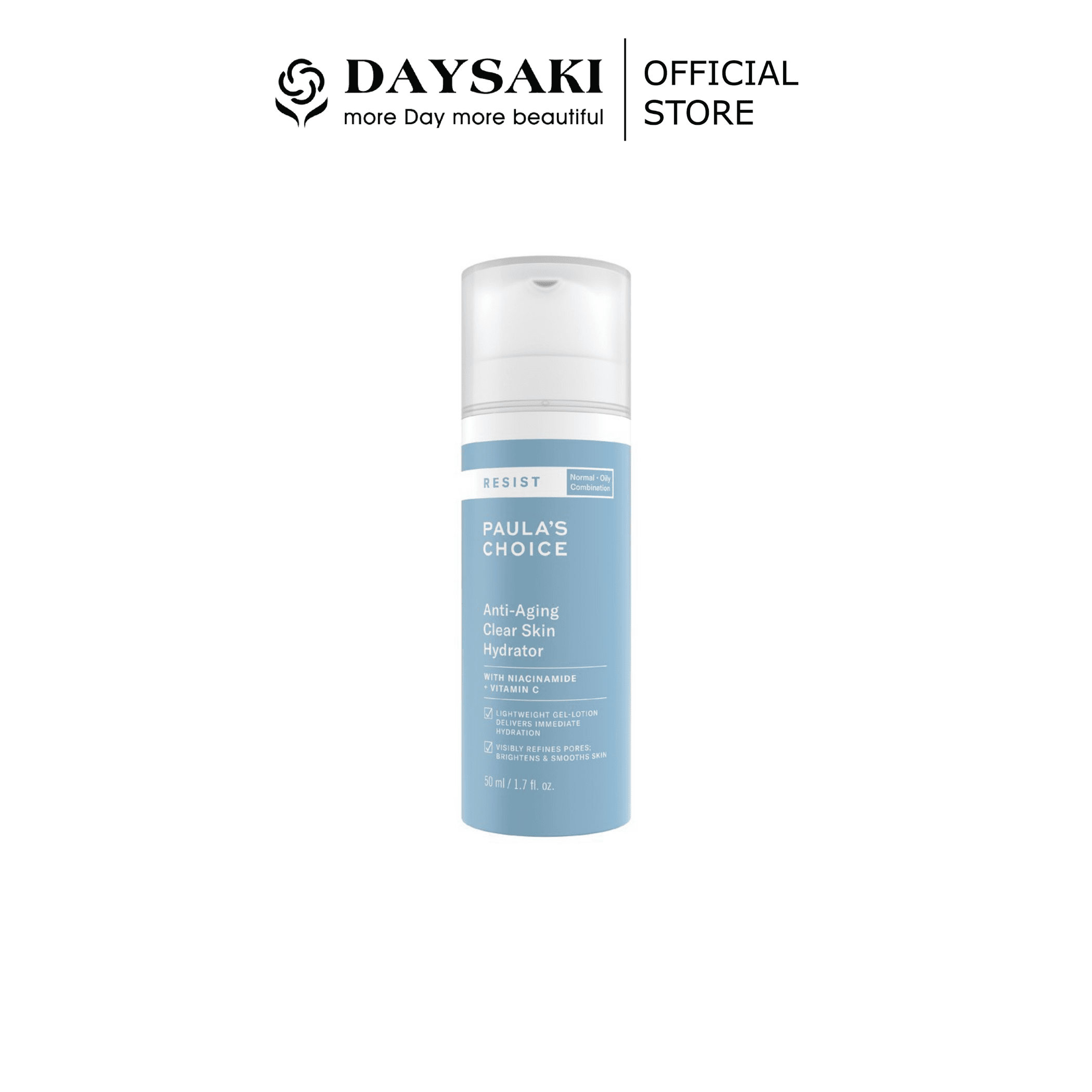 [HCM]Paulas Choice Kem Dưỡng Ẩm Mềm Mịn Cho Da Nhạy Cảm Và Lão Hoá Resist Resit Anti-Aging Clear Skin 50ml