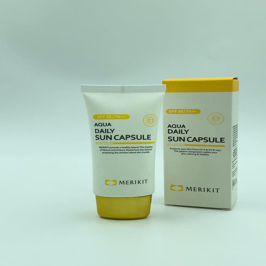 AQUA DAILY SUN CAPSULE - Kem Chống Nắng Hàng Ngày Làm Trắng Giữ Ẩm 60ml dành cho da nhạy cảm lăn kim phi kim laser