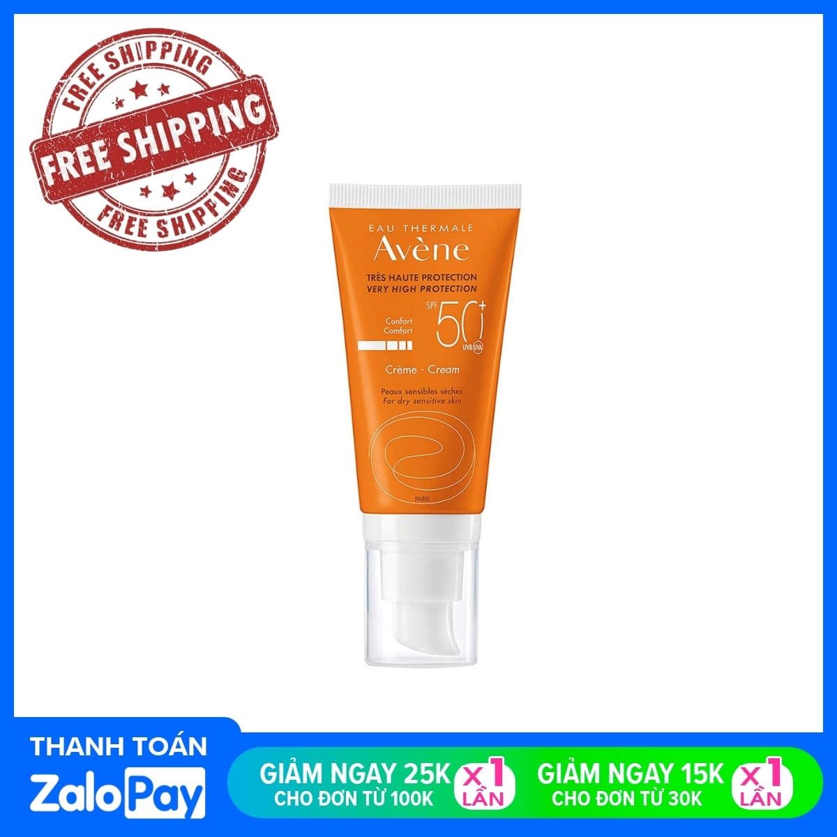 Kem Chống Nắng Cho Da Khô Nhạy Cảm Avene Comfort Cream SPF50+ 50ml
