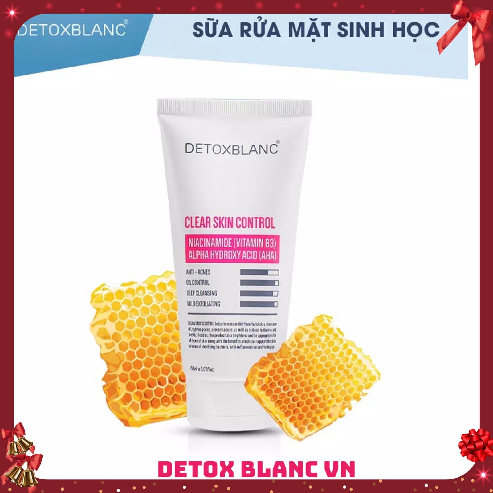 Sữa rửa mặt sinh học đa năng clear skin control phiên bản mới