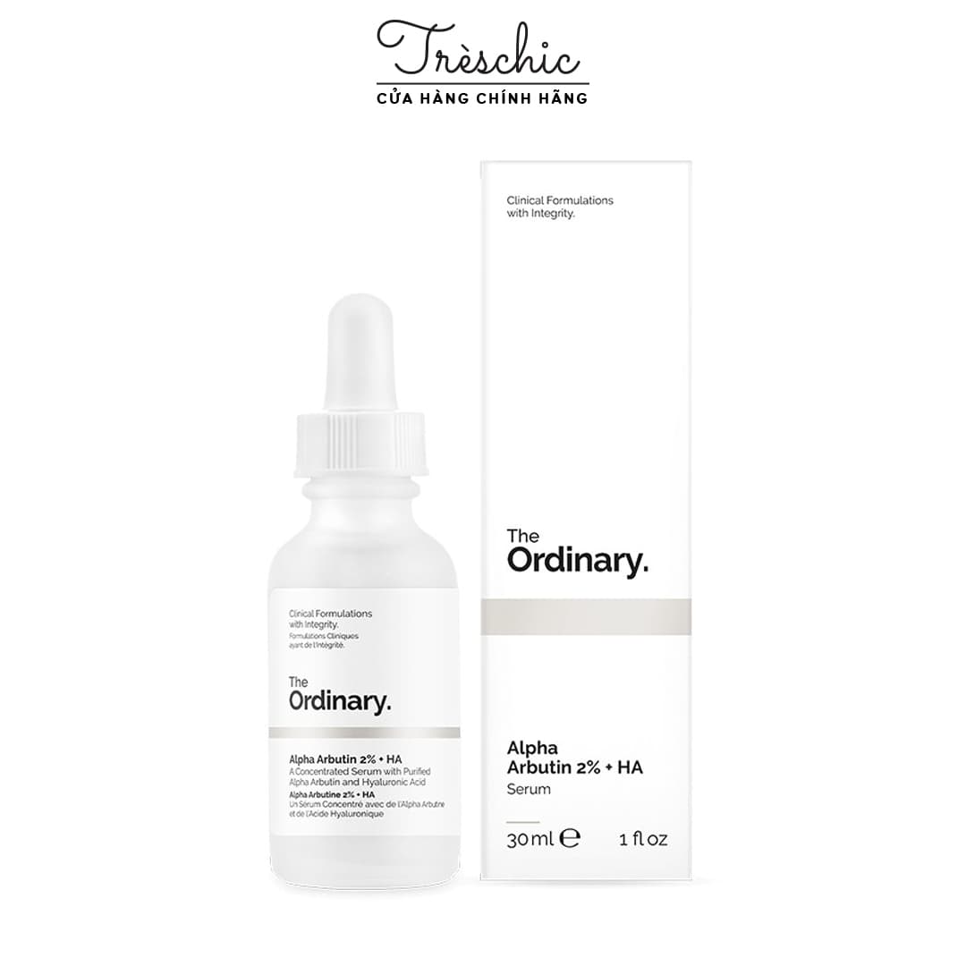 Serum The Ordinary Alpha Arbutin 2% + HA Dưỡng Trắng Mờ Thâm 30ml