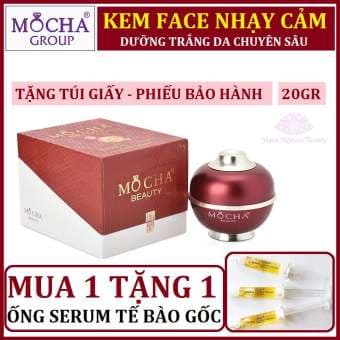 [HCM]FACE NHẠY CẢM MOCHA - MUA 1 TẶNG 1 ỐNG SERUM TẾ BÀO GỐC MOCHA - Kem dưỡng da cho da nhạy cảm
