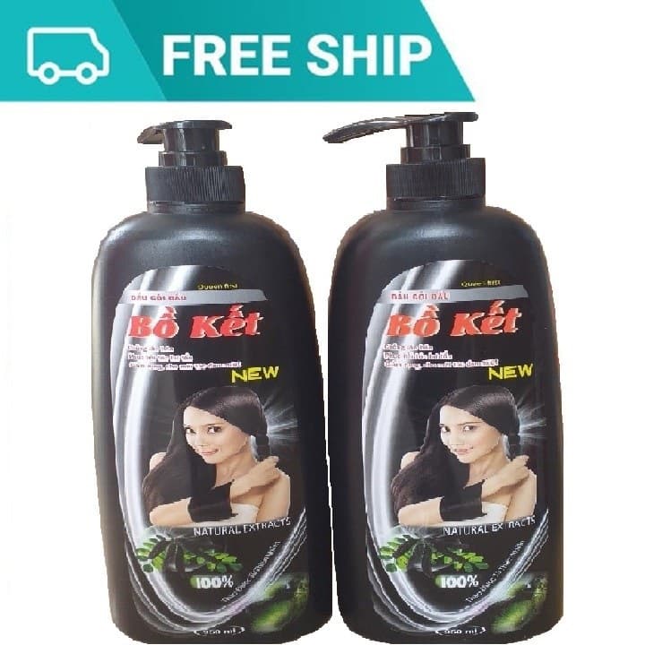 [HCM]COMBO 2 CHAI DẦU GỘI ĐẦU BỒ KẾT ĐEN GIÚP TÓC SUÔNG MƯỢT ÓNG Ả 950ML/CHAI - 2 CHAI BỒ KẾT SIÊU MƯỢT