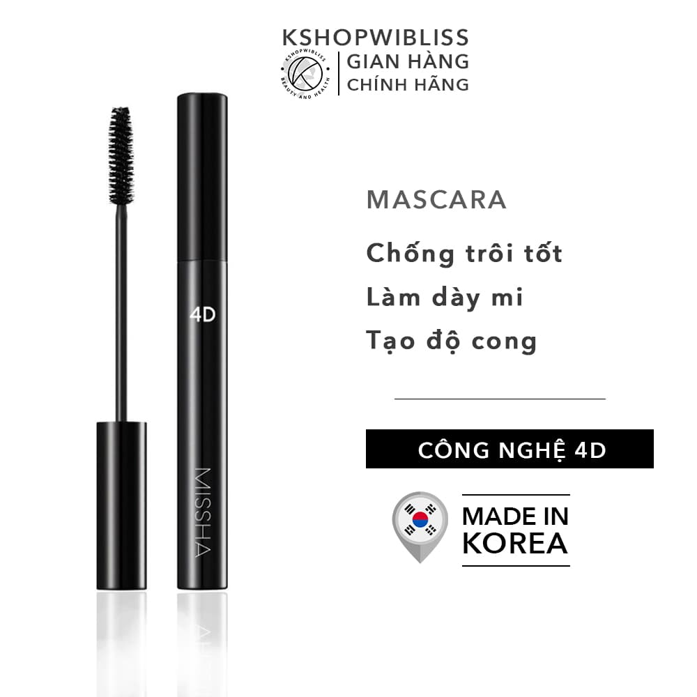 Mascara làm tơi và dày mi Missha The Style 4D 7g