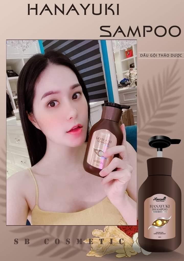 [HCM]Dầu gội thảo dược Hanayuki 300g sạch gàumượt tócgiảm gãy rụngmọc tóc