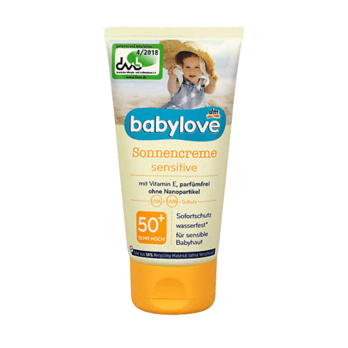 (đủ bill) Kem chống nắng trẻ em babylove 75 ml hàng Đức