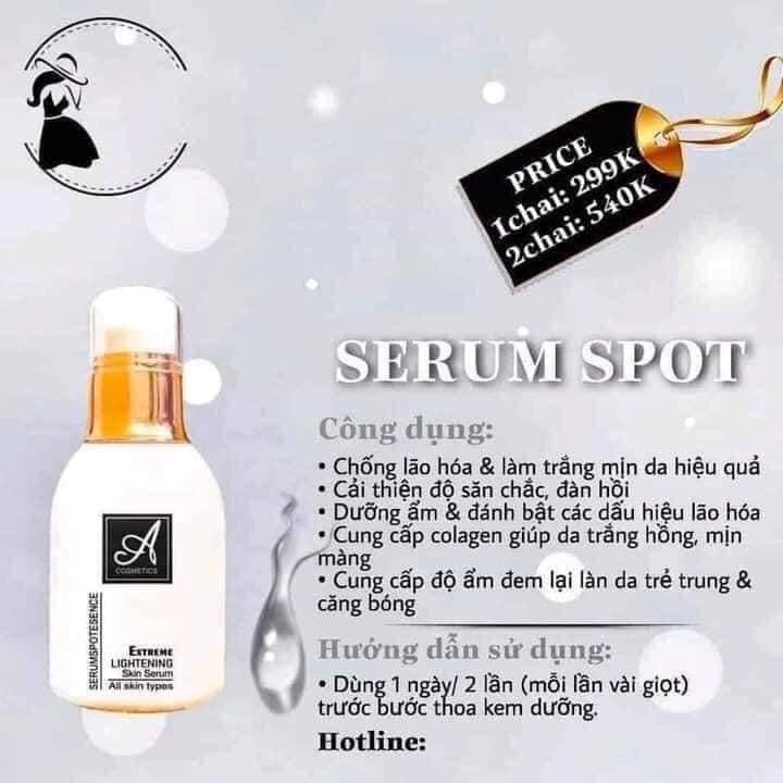 [HCM]SERUM DƯỠNG TRẮNG DA A COSMECTICS