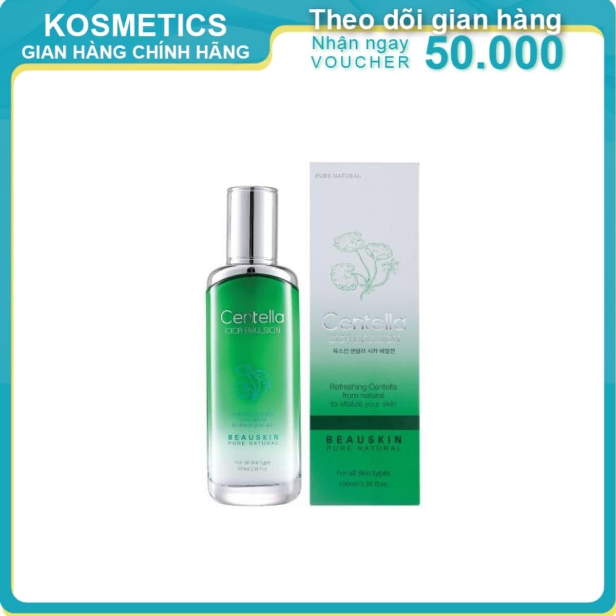 [HCM]Sữa dưỡng chiết xuất rau má Hàn Quốc BEAUSKIN CICA CENTELLA 100ml