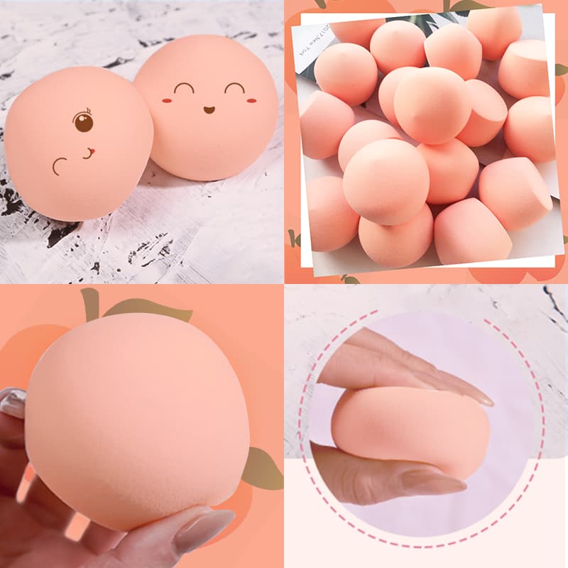 [HCM]【Kiss Belle Shop】1x Mút trang điểmBông Mút Trang Điểm Tán Kem Nền  [Hình quả đào]