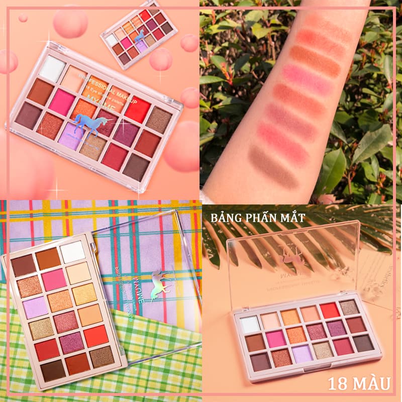 [HCM][Kiss Belle Shop] 18 màu phấn mắt trang điểm Hàn Quốc