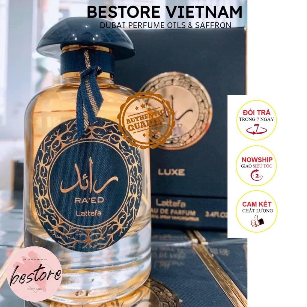 Nước hoa nam Nước hoa dubai Raed Lattafa mẫu thử 10ml và chai full 100ml - Bestore Vietnam
