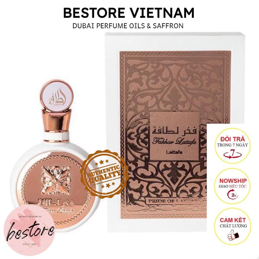 [CAM KẾT CHÍNH HÃNG] Nước hoa nội địa Dubai Fakhar Women mẫu thử 10ml và chai full 100ml- Bestore Vietnam