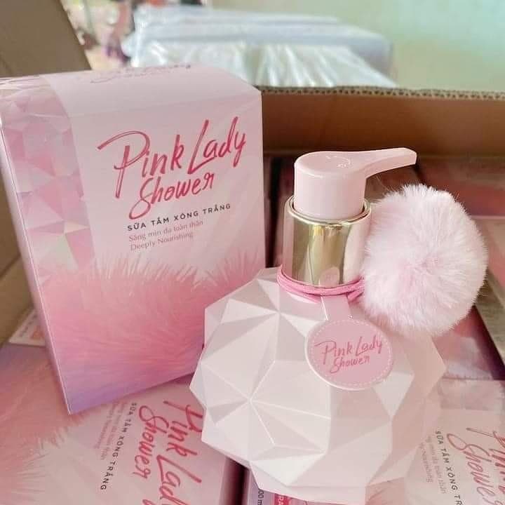 [HCM]Sữa tắm Xông Trăng Pink Lady shower 300ml sữa tắm trắng da bật tonehương nước hoa